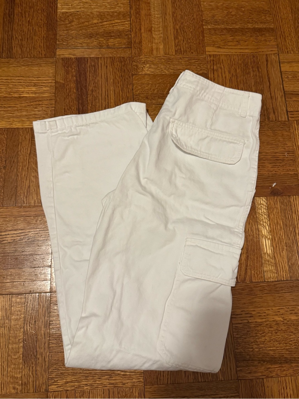White Cargo Pants